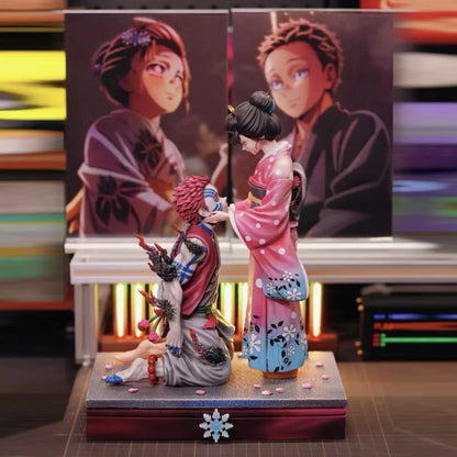 Bandai Demon Slayer Akaza & Koyuki 27cm PVC Model