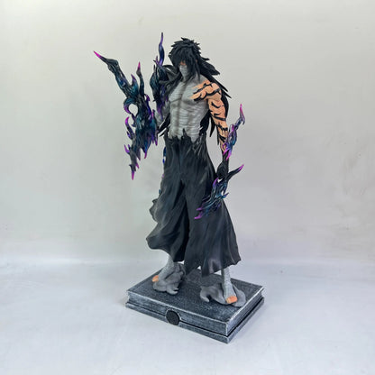31-33cm Bleach Ichigo Figure Hollow White Horned & Mugetsu Form PVC Anime Peripheral Desktop Decor Collectible Statue Fan Gift