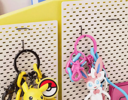 Genuine Pokemon Keychain Pikachu Gengar Sylveon Sprigatito Quaxly Fuecoco Anime Action Figure Toy Keyring Fragrance Pendant Gift