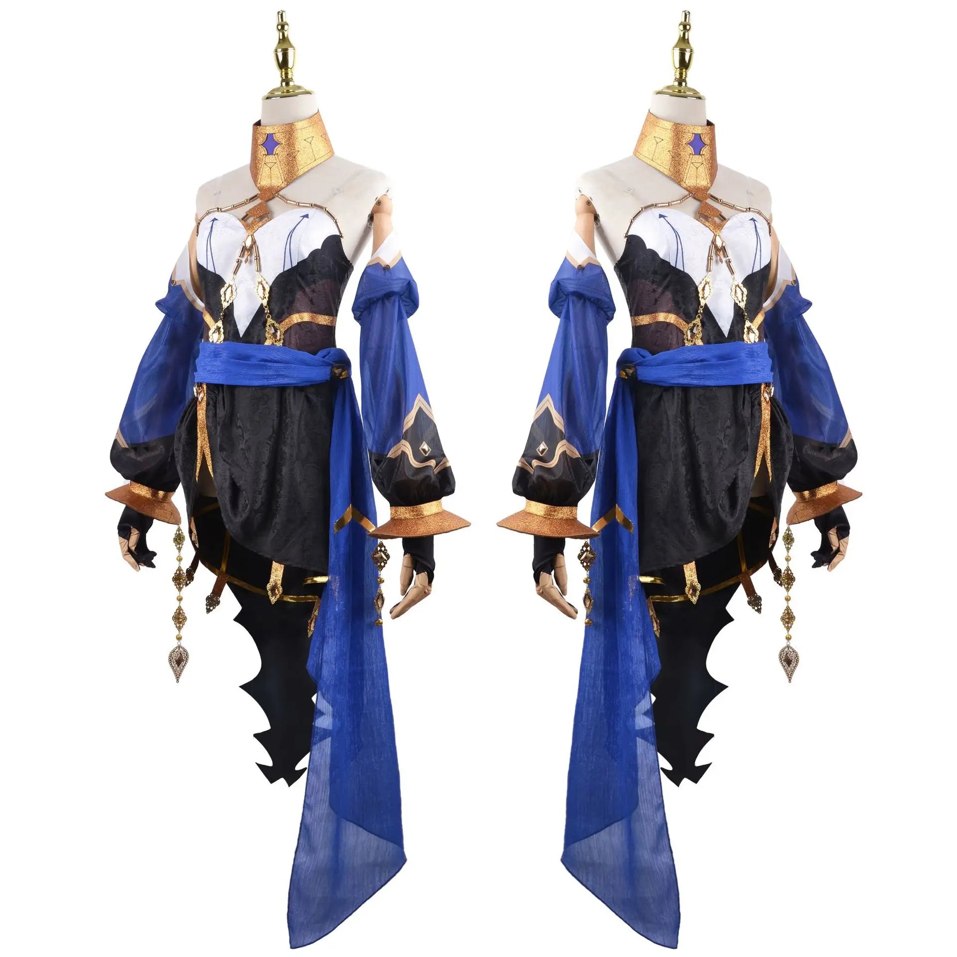Genshin Impact Layla Cosplay Costume Set Adult Cotton Polyester