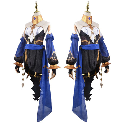 Genshin Impact Layla Cosplay Costume Set Adult Cotton Polyester