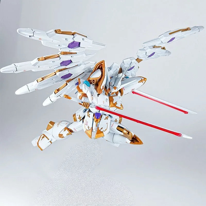 HG 1/144 Seed Freedom Black Knight Squad Model Kit with Light Wings Water Stickers Action Figures Assembled Collectible
