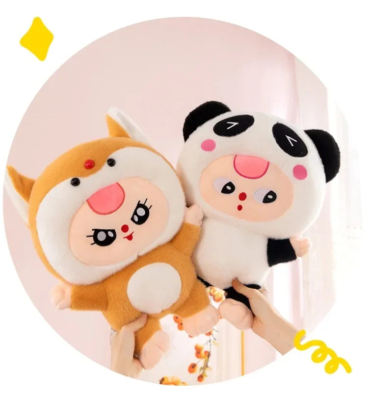 32/62cm Kawaii Baby Three Years Old Plush Doll Toy Baby Three Rabbit Series Stuffed Pillows Toy Ornaments Xmasgifts for Girls