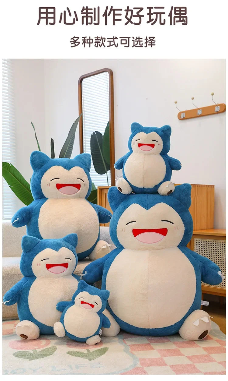 85/100CM Big Size Snorlax Plushie Pokemon Cartoon Anime Peluche Kawaii Stuffed Cushion Comfortable Soft Doll Children Toy Gift