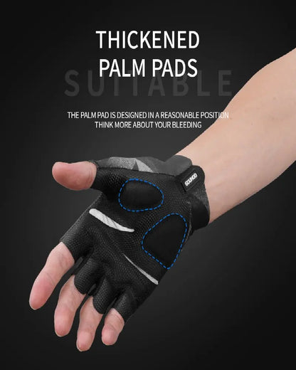 Professional Breathable Anti-Slip Half Finger Gloves for Gym Fitness Cycling and Fishing – Men & Women