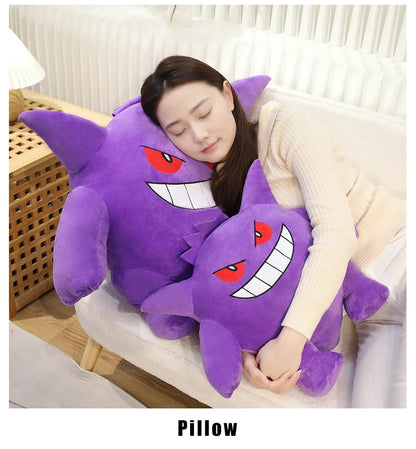 20/40/60cm Gengar Pokemon Anime Plush Toys TAKARA TOMY Cartoon Doll Soft Pokémon Plushie Pillow Stuffed Gift for Children Kawaii
