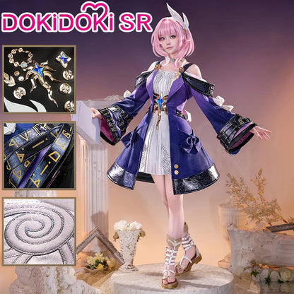 IN STOCK Cyrene Cosplay Costume Game Honkai: Star Rail【S-2XL】DokiDoki-SR HSR Metal Accessories Cyrene Wig Plus Size
