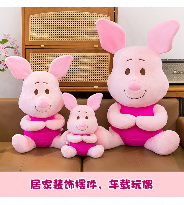 60/80/100cm Super Big Size Piglet Disney Anime Plush Stuffed Doll Kawaii Room Decoration Plushies Children's Pillow Holiday Gift