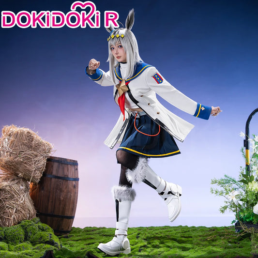 Oguri Cap Cosplay Costume Game【XS-2XL】DokiDoki-R Women Cute Performance Costume Oguri Cap White Cosplay Suits Plus Size