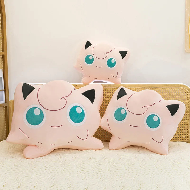 40/75cm Jigglypuff Pillow Pokemon Plush Toys Anime Doll Cartoon Cushion Large Pokémon Plushie Kawaii Stuffed Gift for Kids Xmas