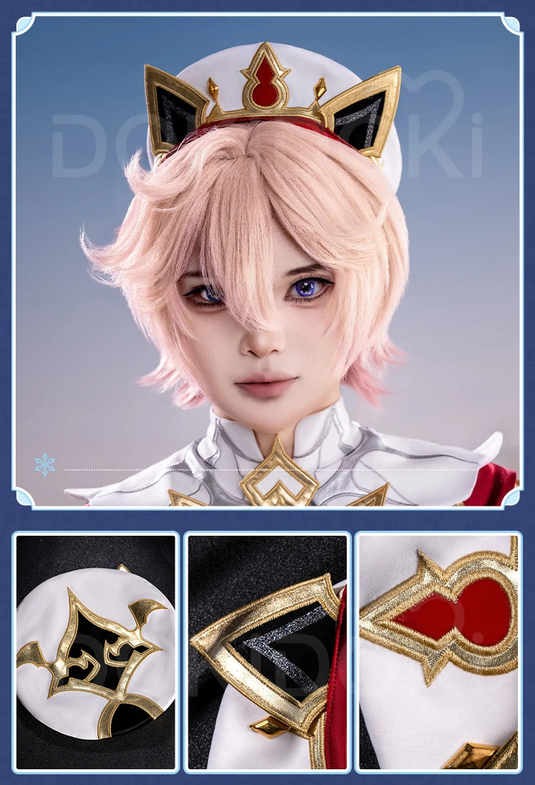 IN STOCK Dahlia Cosplay Costume Game Genshin Impact【S-2XL】DokiDoki-R Mondstadt Dahlia Hat Men Halloween Costume Plus Size