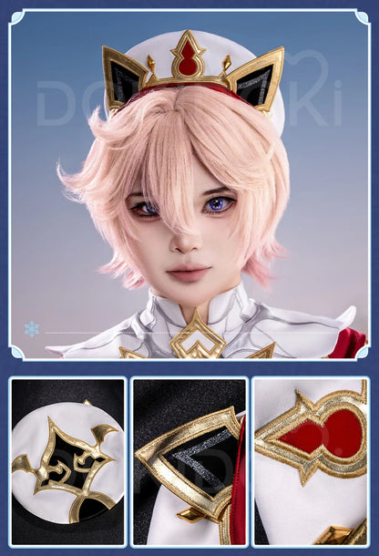 IN STOCK Dahlia Cosplay Costume Game Genshin Impact【S-2XL】DokiDoki-R Mondstadt Dahlia Hat Men Halloween Costume Plus Size