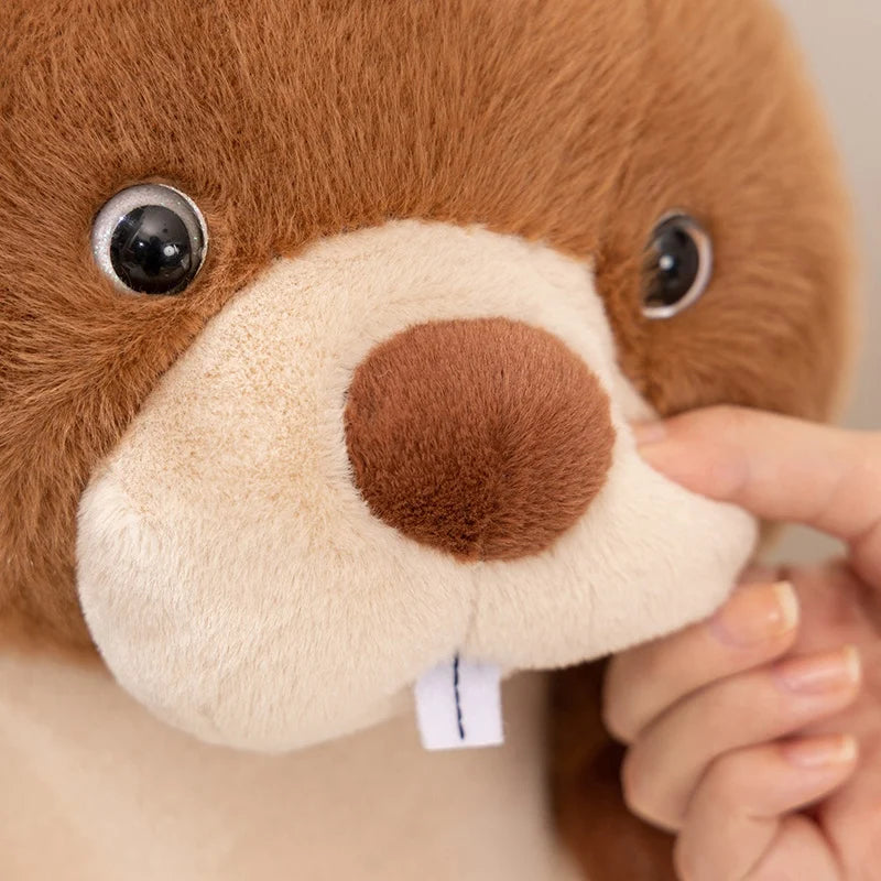 Kawaii Stuffed Animal Marmot Plush Pillow Chubby Cute Groundhog Plushies Soft Toy Huggable Sleep Pillow Cushion