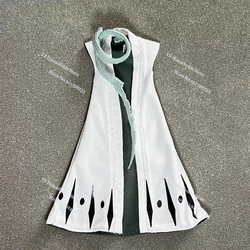 1/12 Hitsugaya Toushirou Boy Figure Mini Scarf Sleeveless Windbreaker Coat Toys Clothes Accessory For 6" Anime Bleach Shf Body