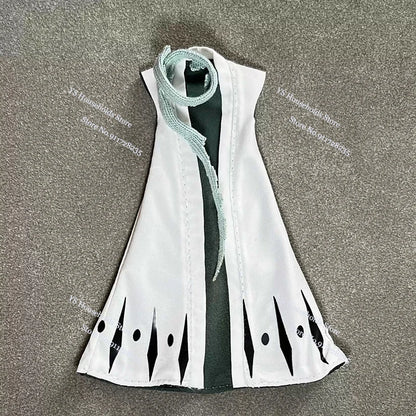 1/12 Hitsugaya Toushirou Boy Figure Mini Scarf Sleeveless Windbreaker Coat Toys Clothes Accessory For 6" Anime Bleach Shf Body