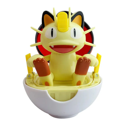 Original Pokemon Figure Pikachu Piplup Cubone Mimikyu Jigglypuff Cute Anime Ornament Pokeball Deforme Figurine Children Toy Gift