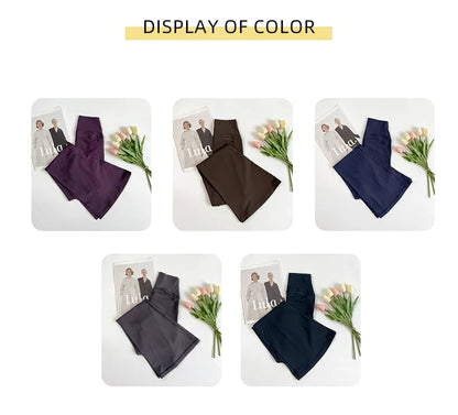 The Codex Women’s High-Waisted Flared Yoga Pants Comfortable Pilates Running Leggings Stylish Gym Trousers