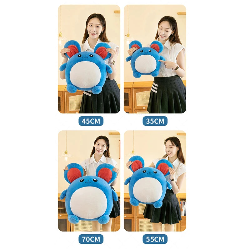 35/55/75cm Azumarill Pokemon Large Plush Toy Anime Doll Cute Giant Pokémon Cute Cartoon Stuffed Plushie Pillow Gift for Children