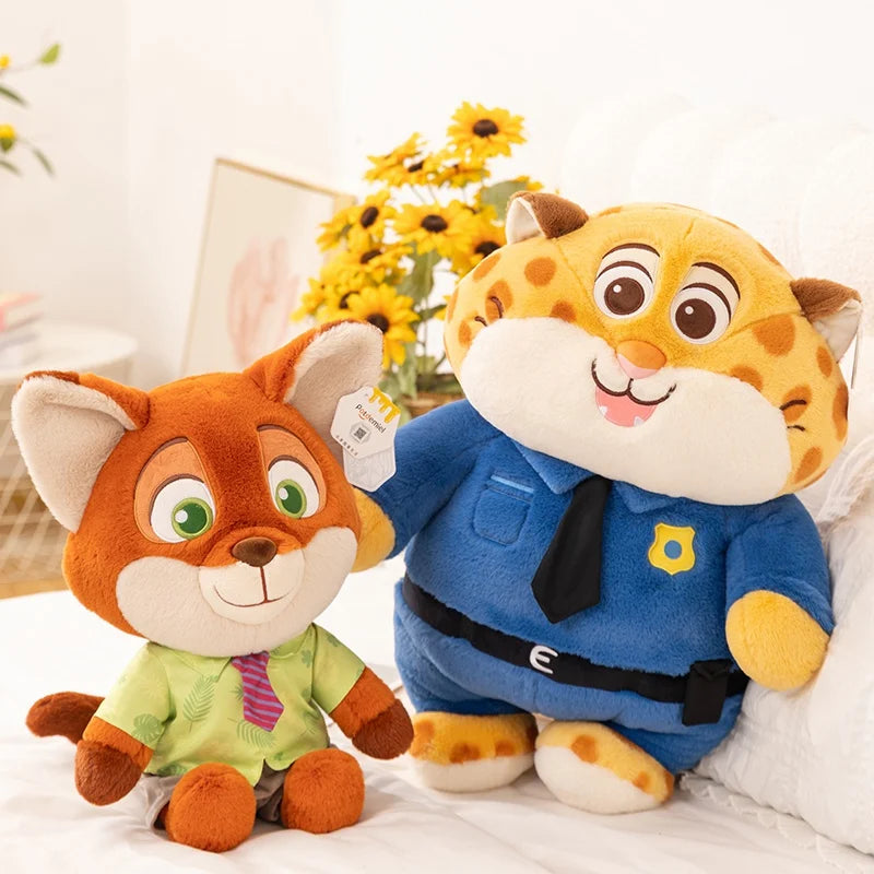 Cartoon Zootopia Judy Plush Toy Soft Stuffed Anime Animal Doll Nick Doll Ornaments Children Sleeping Pillow Cushion Couple Gifts