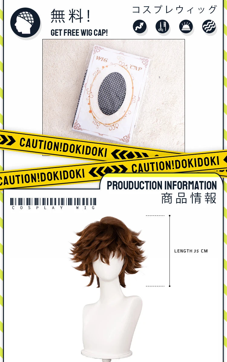 Ishaa Ekkoo Maddiee Aniviaa LeBlancc Cosplay Wig Game Anime DokiDoki Women Men Short Hair Ishaa Cosplay Free Wig Cap