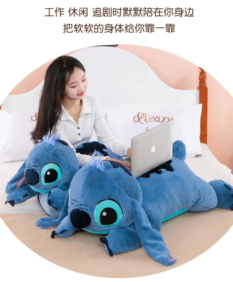 100cm Big Size Disney Stitch Cartoon Anime Plush Stuffed Doll Room Plushies Pillow Cute Ornaments Children's Holiday Gifts