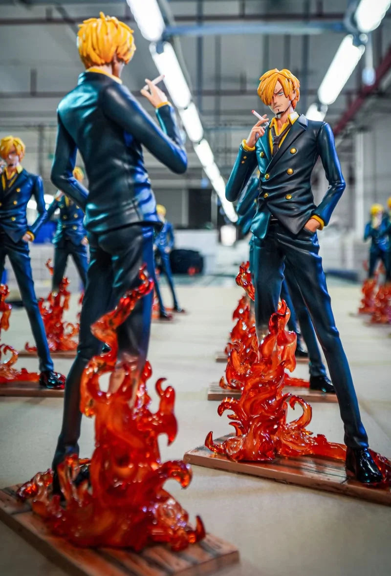 2025 One Piece Jt Model Sanji Diable Jambe Anime Doll Standing Statue Sanji Tailcoat Post Timeskip Figurine Collectible Toy Gift