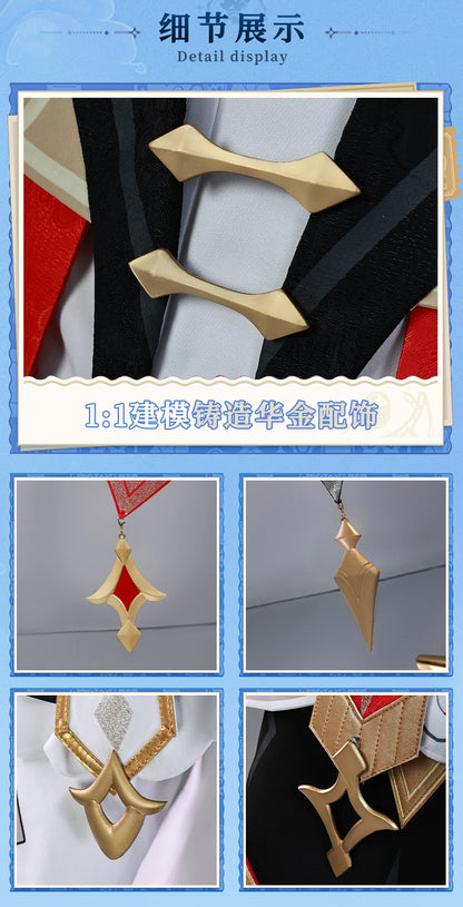 Genshin Impact Dahlia Cosplay Costume Wig Uniform Cloak Jacket Hat New Skins Outfit Halloween Party Women Men Role Play iCoser