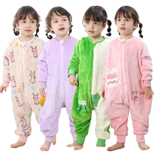 Baby Rompers Newborn Boy 6 to 9 12 18 Months Winter Warm Flannel Baby Girl Romper Toddler Kids Clothes One Piece Pajama Bodysuit