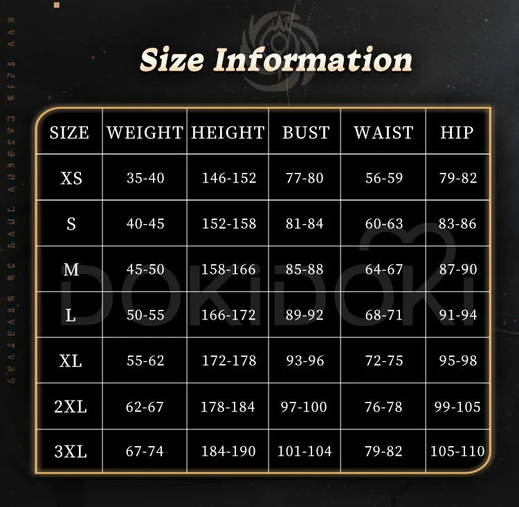 IN STOCK Black Swan Cosplay Costume Game Honkai: Star Rail【XS-3XL】DokiDoki-N Honkai Women Costume Black Swan Cosplay Plus Size