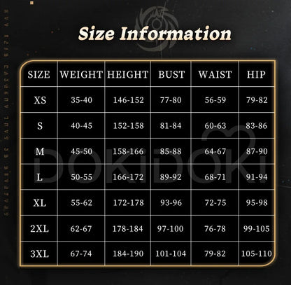 IN STOCK Black Swan Cosplay Costume Game Honkai: Star Rail【XS-3XL】DokiDoki-N Honkai Women Costume Black Swan Cosplay Plus Size