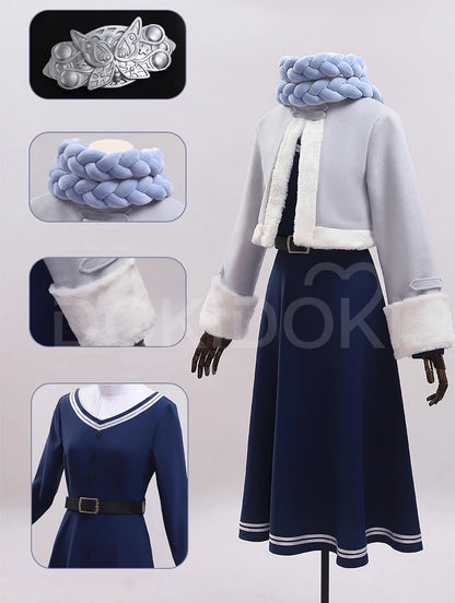 Frieren Himmel Fern Cosplay Costume Anime Frieren: Beyond Journey's End【XS-2XL】DokiDoki-R Women Winter Costume Plus Size