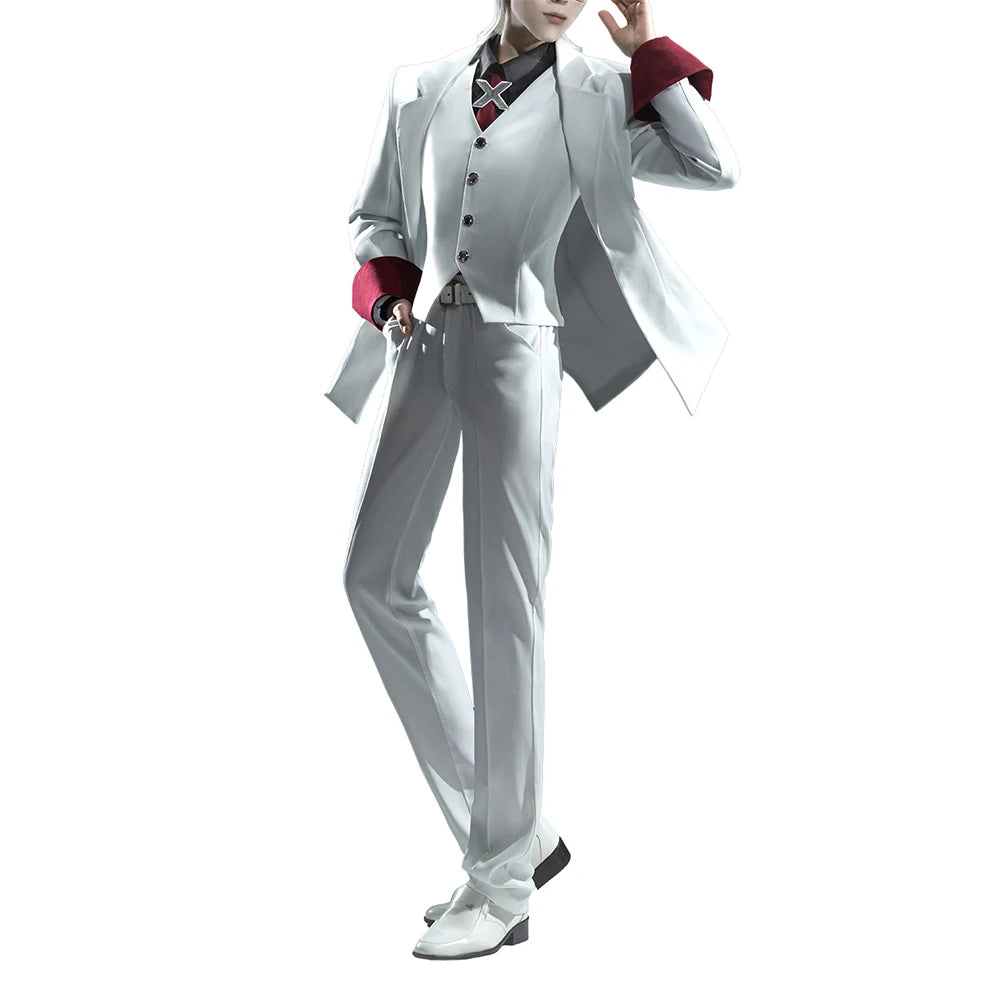 X Cosplay Costume Anime TO BE HERO X DokiDoki-SR Men X Cosplay White Suit Uniform Halloween Cosplay Costume