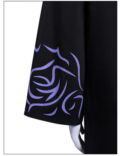 KPop Demon Hunters Saja Boys Cosplay Costume Jinu Saja Cosplay Black Robe Baby Abby Mystery Romance Outfit Halloween Women Men