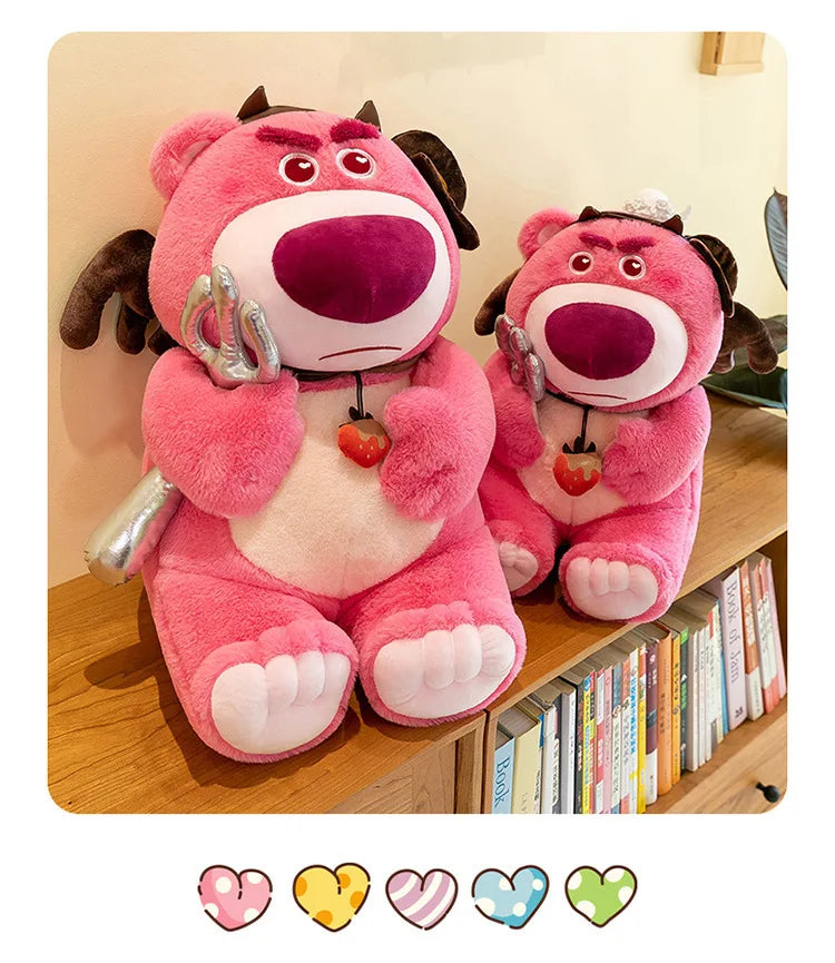 45/60/75cm Big Size Lotso Disney Anime Plush Stuffed Doll Kawaii Room Decor Plushies Children Cartoon Pillow Holiday Gifts