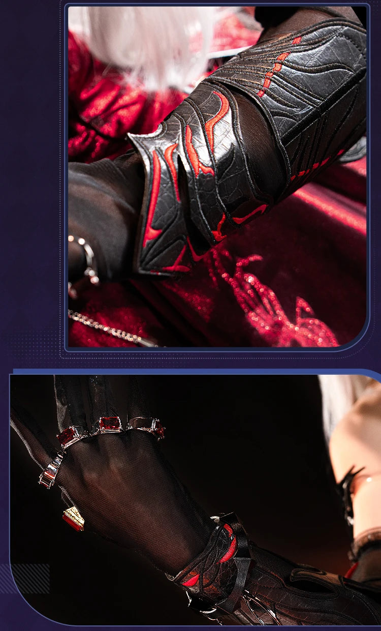 Abyss Lord Heroine Cosplay Costume Game Love and Deepspace【XS-2XL】DokiDoki-R Women Red Dress Halloween Qinche Sylus Plus Size