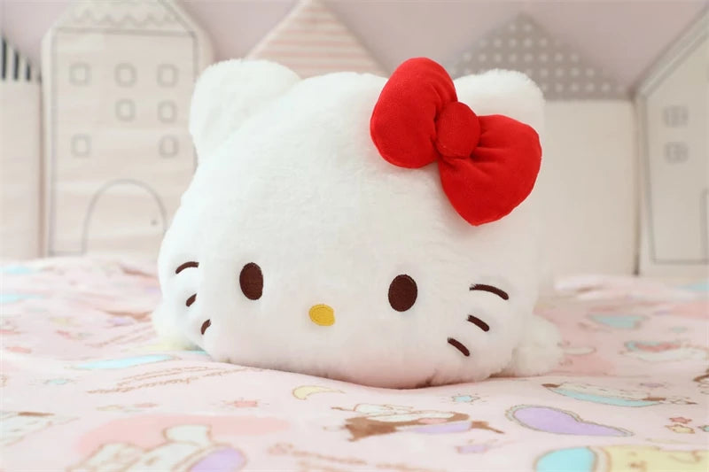 Lovely Kuromi Hello Kitty Melody Long Pillow Back Cushion Stuffed Anime Japanese Style Leg Pillow Sofa Bed Long Cushion Girl