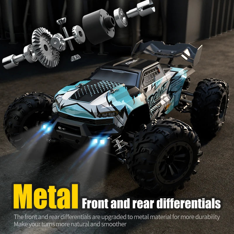 SCY 1:16 70KM/H or 50KM/H 4WD RC Car with LED Remote Control Cars High Speed Drift Monster Truck for Kids Vs Wltoys 144001 Toys