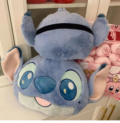 Comfortable Stitch Back Cushion Cuddly Throw Pillow Stuffed Anime Cushion Headrest Car Home Decor Sofa Bed Birthday Gifts