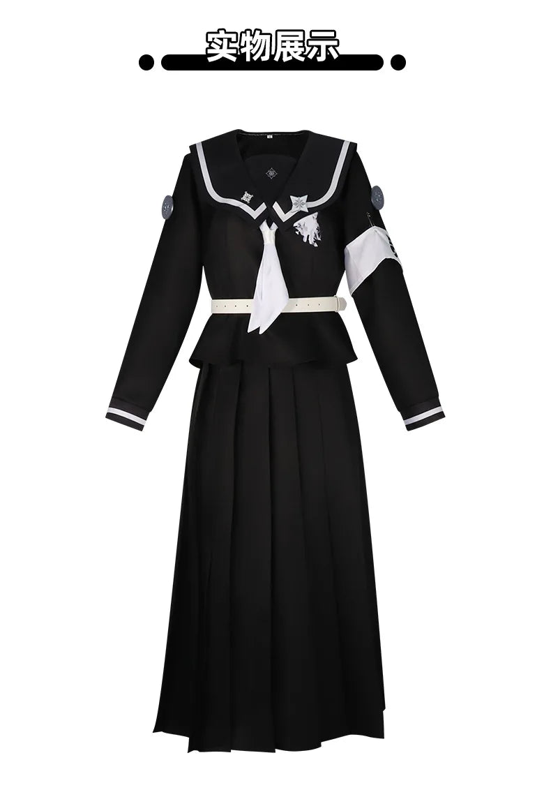 iCoser The Hundred Line Hiruko Shizuhara Cosplay Costume Wig Battle Uniform Last Defense Academy Halloween Party for Women Girls