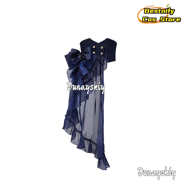 Genshin Impact Furina Cosplay Costume XS-XL Polyester Set - C9 / L / China Mainland