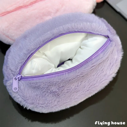 Japanese Style Plush My Melody Kuromi Tissue Box Durable Home Car Hotel Sofa Paper Tissue Holder Napkin Case Pouch Girl's Gift