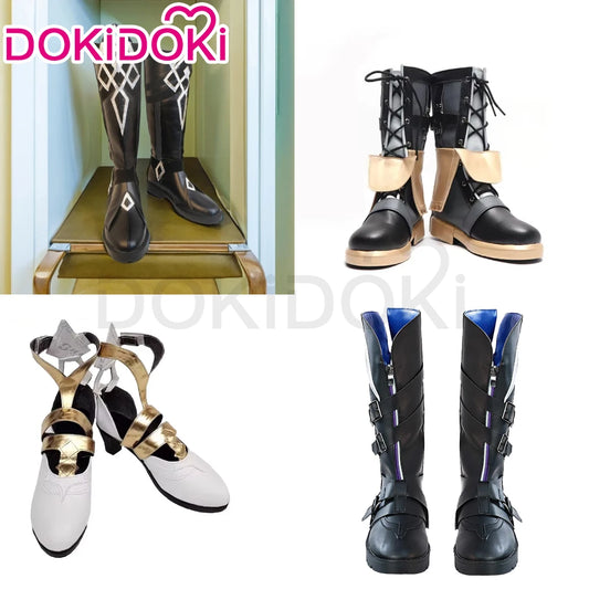 Freminet/Kaveh/Capitano/Ororon Shoes Game Genshin Impact Cosplay DokiDoki Fontaine Men Captain Freminet Shoes Kaveh Cosplay