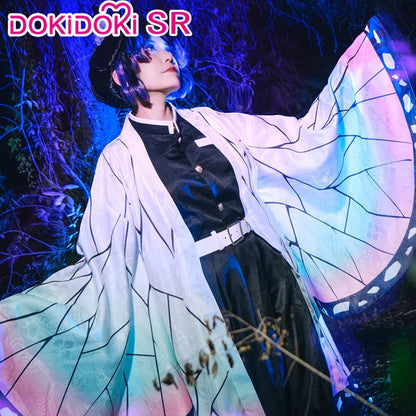 Shinobu Cosplay Costume Anime DokiDoki-SR Women Uniform Shinobu Cosplay Haori Women Halloween Costume