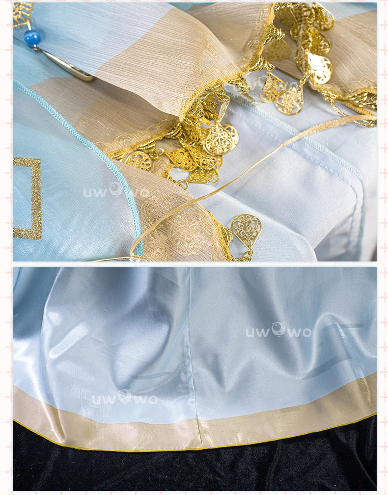 LAST BATCH UWOWO Nilou Cosplay Genshin Impact Fanart Nilou 'Aqua Seraphina' Dance Dress Cosplay Costume