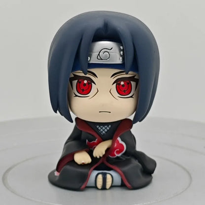 Popular Big Head Anime Naruto Shippūden Figurine Uchiha Itachi Action Figure PVC Q Version Collection Model Decoration Toy Gift