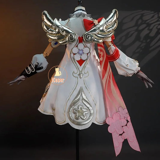 iCoser Honkai Star Rail Tribbie Cosplay Costume Wig Dress Uniform Headwear Wings Carnival Halloween Party for Women Girls Props