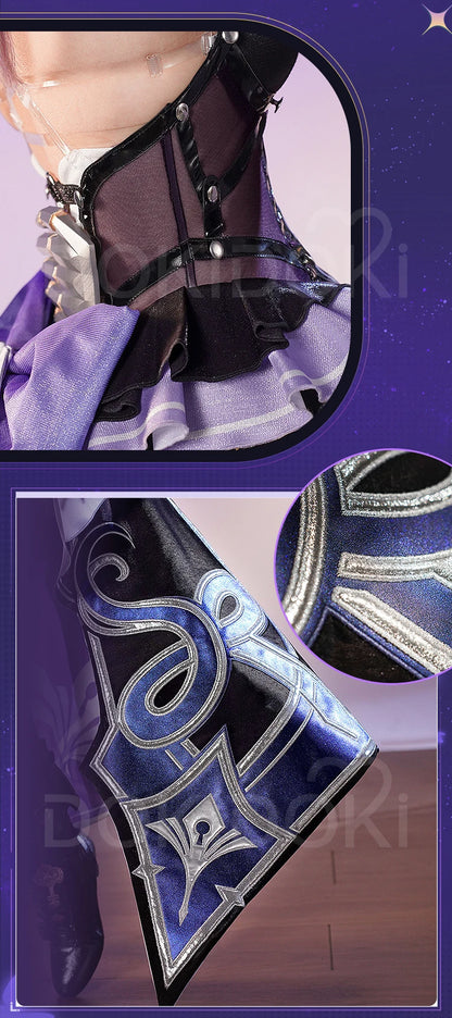 IN STOCK The Herta Cosplay Costume Game Honkai: Star Rail DokiDoki-SR HSR Women Cosplay The Herta Halloween Costume Wig