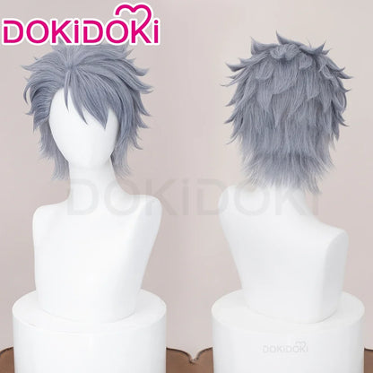 IN STOCK Himmel Stark Heiter Wig Anime Frieren: Beyond Journey's End Cosplay DokiDoki Men Wreath Blue Short Hair Heat Resistant