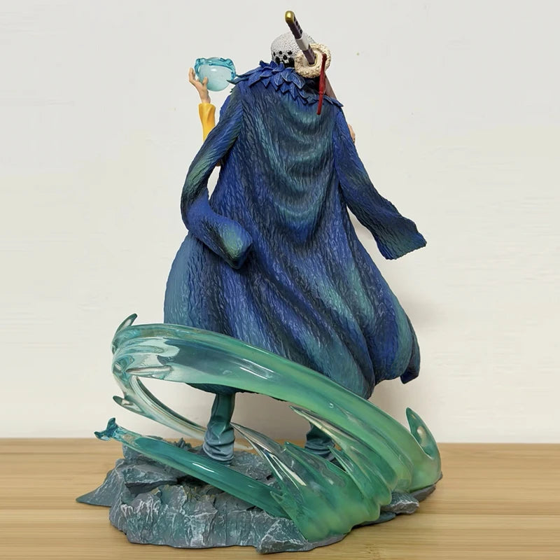 25cm Double Headed AS One Piece DXF Wano Country Trafalgar Law PVC Collection Model Dolls Toy For Gift 25cm