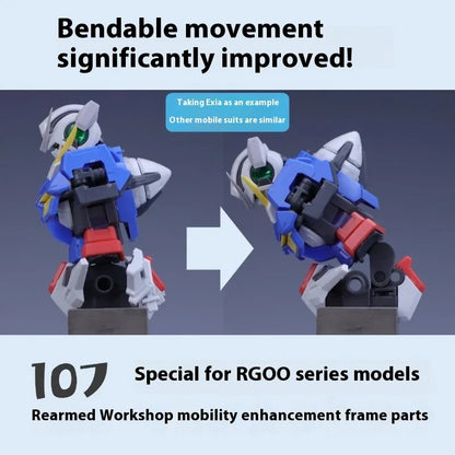 In Stock 107 Model Kits Reinforced Movable Frame Modified Parts For RG00 All Series Mobile Suit Model Details Replacement Parts